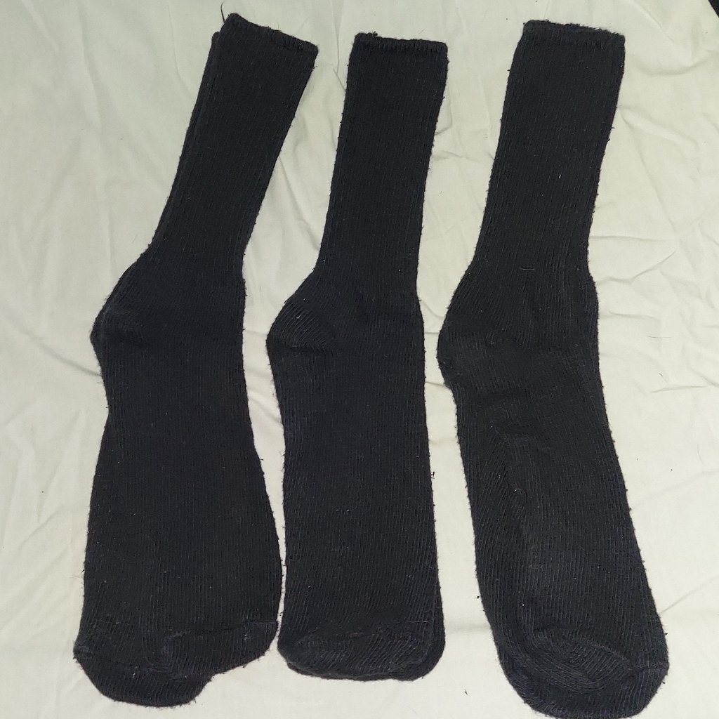 3 Men's Black Socks
